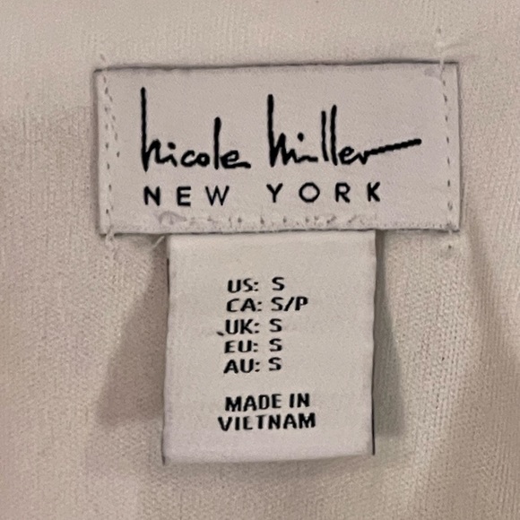 NICOLE MILLER NEW YORK Fern Print Matte Charmuse Maxi Dress Sz S - Picture 2 of 7